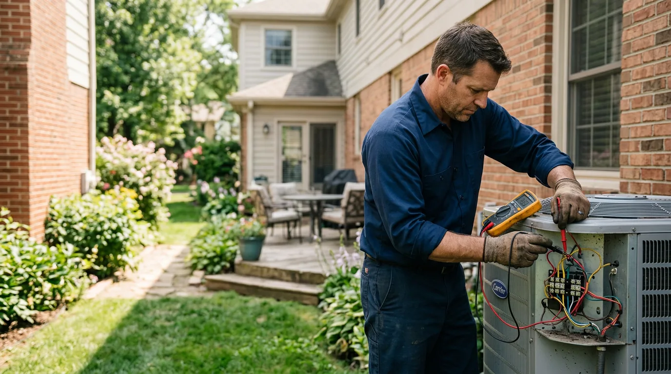 HVAC technician working near Fort Myers, FL